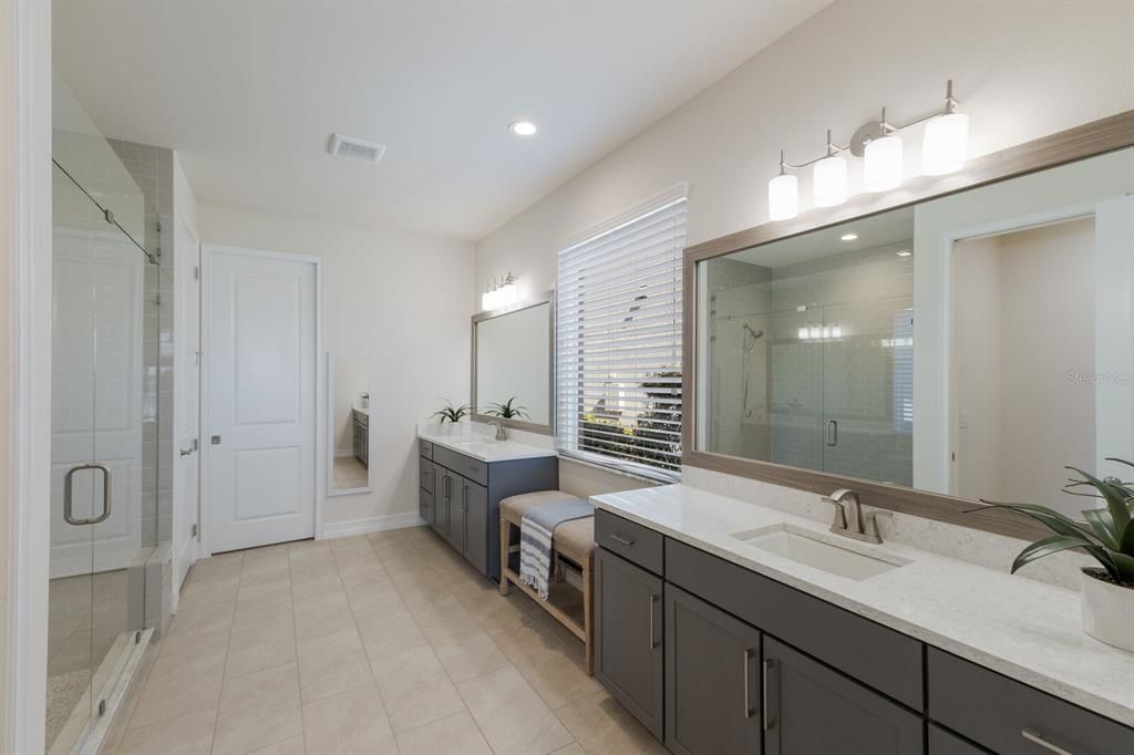 PRIMARY BATH FRAMELESS SHOWER