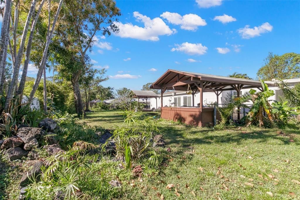 Large fenced in backyard with endless possibilities