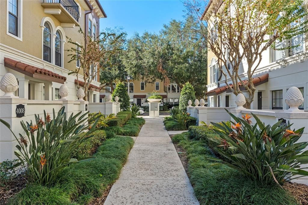 Front courtyard