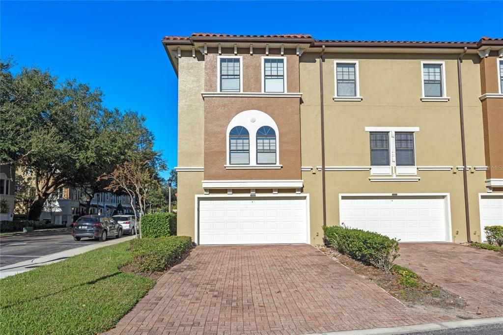 Oversized driveway and garage