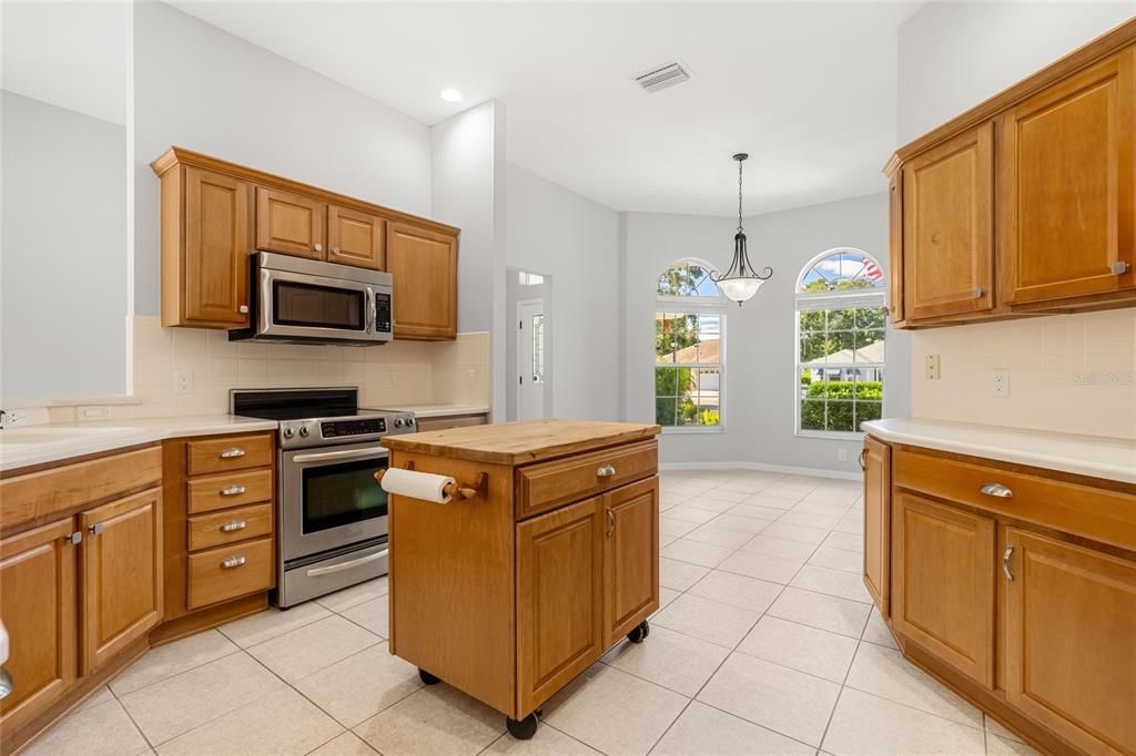 Center Island in Kitchen