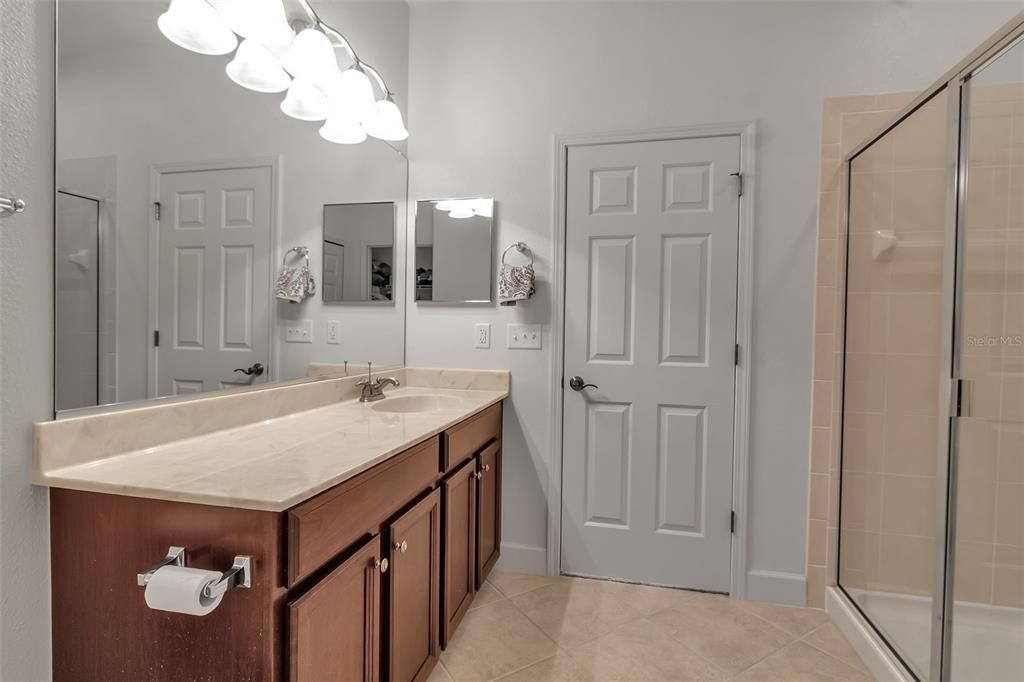 Primary Bathroom with walk in closet