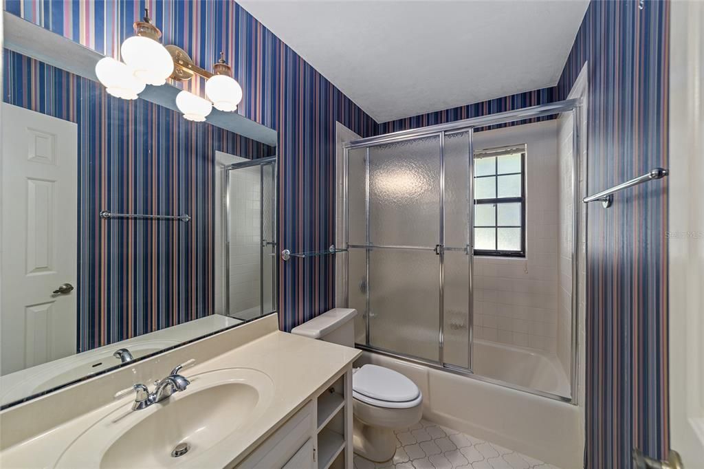 Guest Bath with Shower Tub combo for family needs.