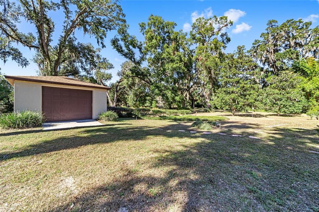 Fully Detached Garage for more parking, storage, boat, etc. Or... Convert into Mother In Law Quarters.