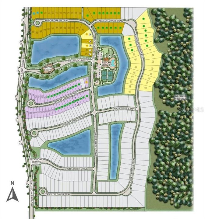 Esplanade at Center Lake Ranch Sitemap