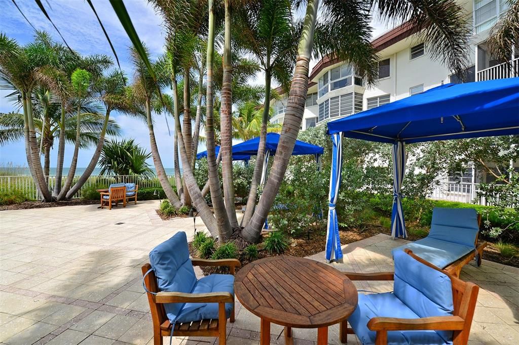 Beautiful pool right on the beach.