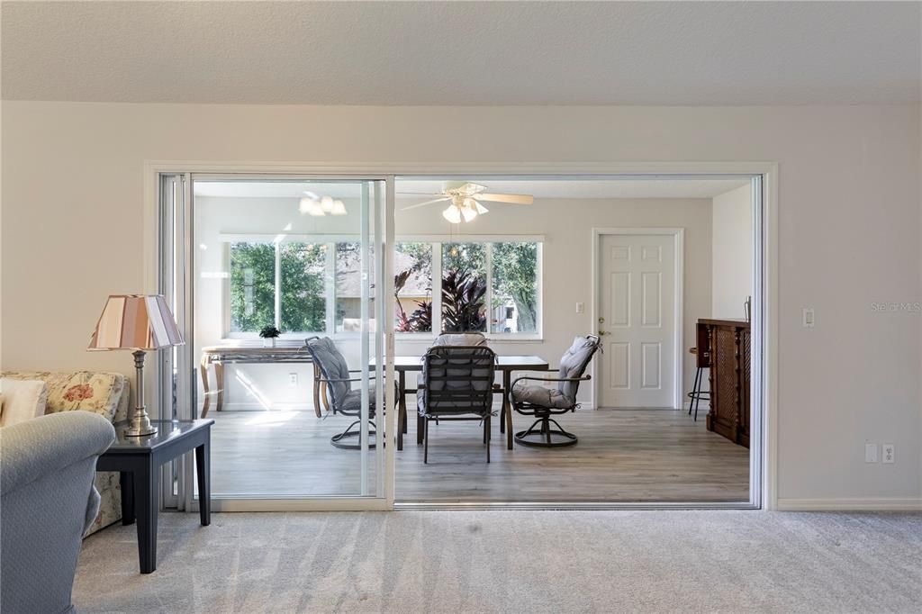 Living Area leading to Lanai. This is setup as the Ultimate Entertainment Area!