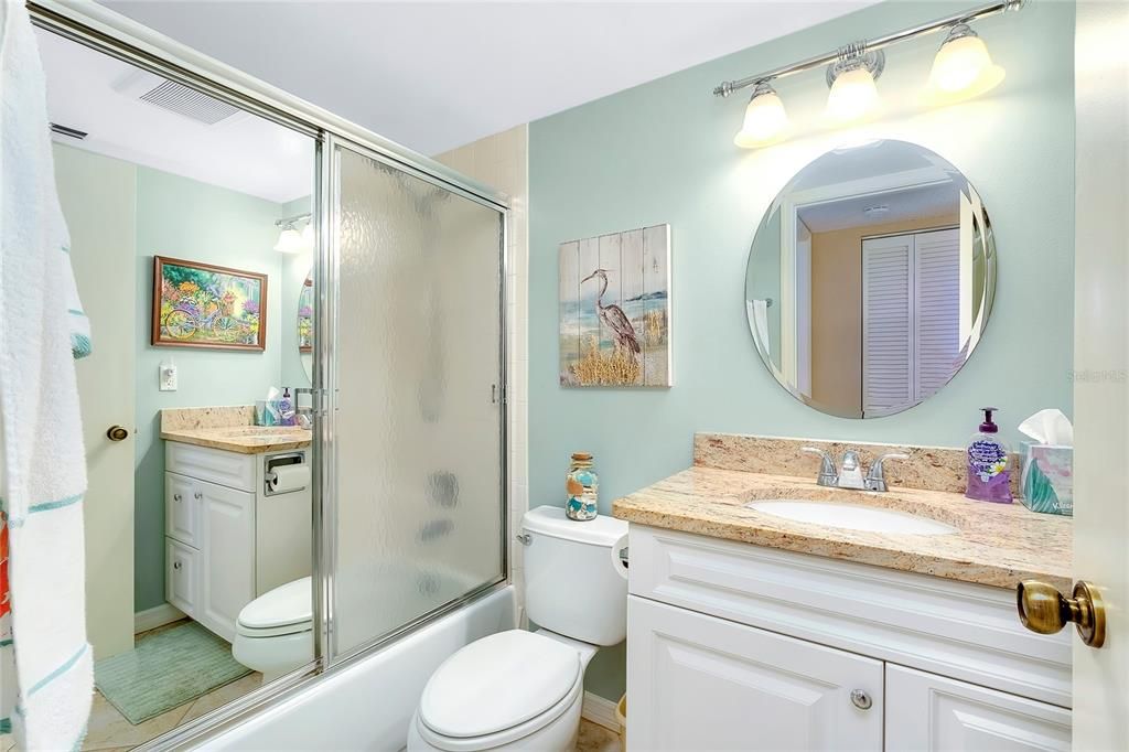 Bath #2 is semi-private located right next to Bedroom #2 for easy access.