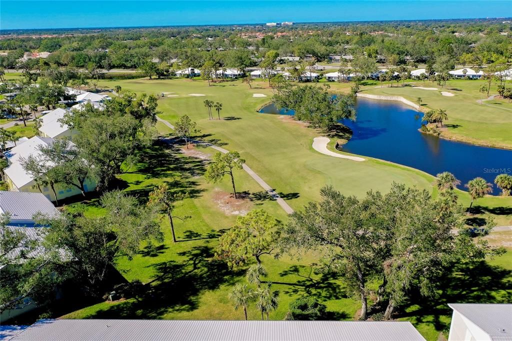 Aerial view to the rear.