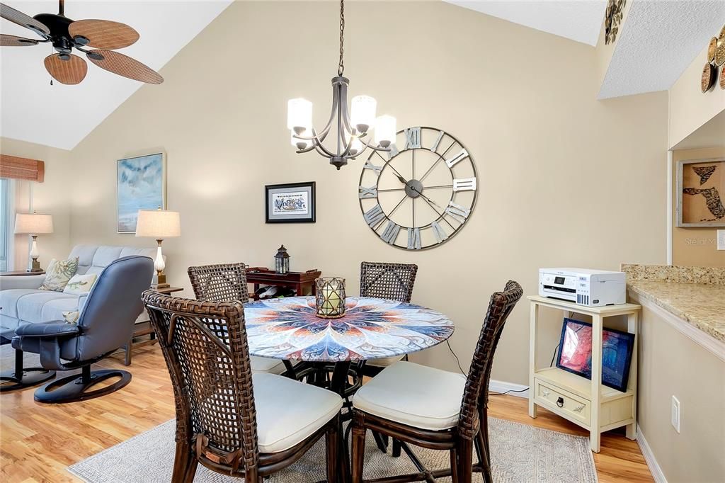 Third level units boast cathedral ceilings in the main living area.