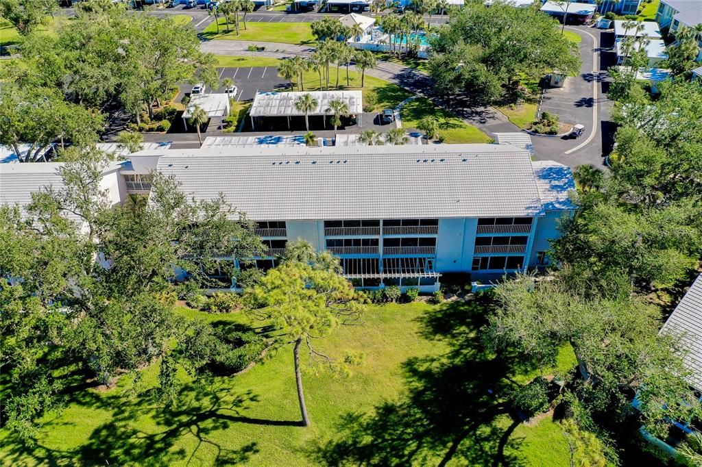 View of building #22 from the rear (golf course side).