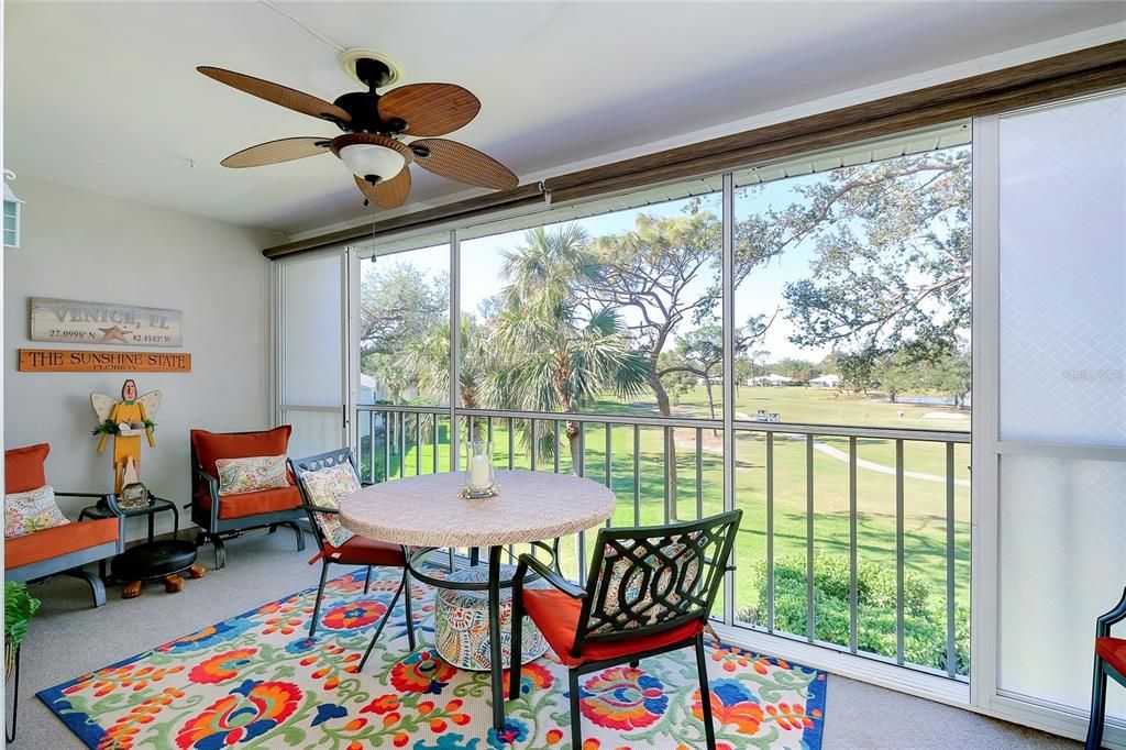 This expansive lanai offers incredible views.