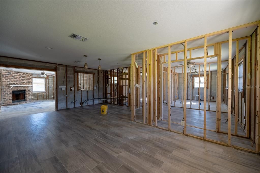 Existing home has a split floor plan 4/2.