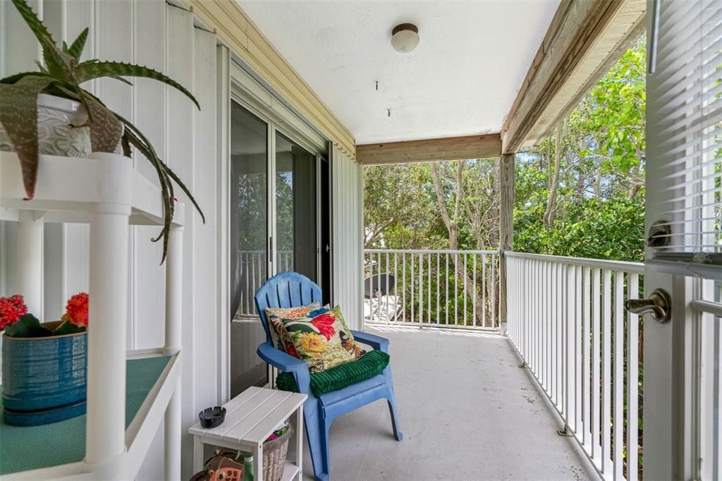 villa 1  west porch - hurricane shutters