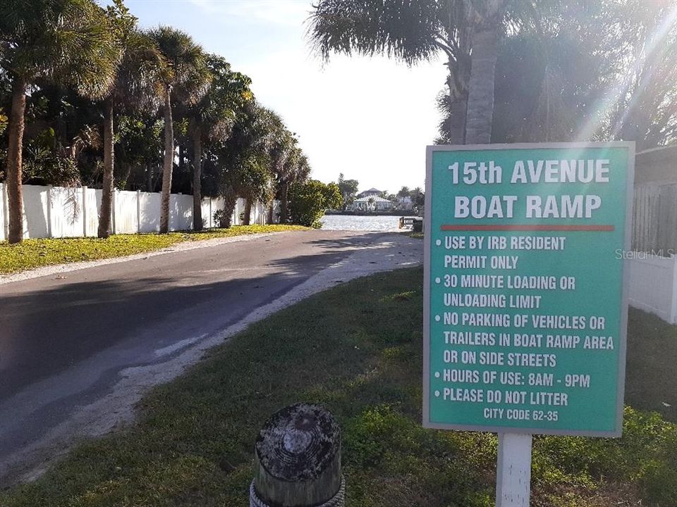 IRB has community boat ramp