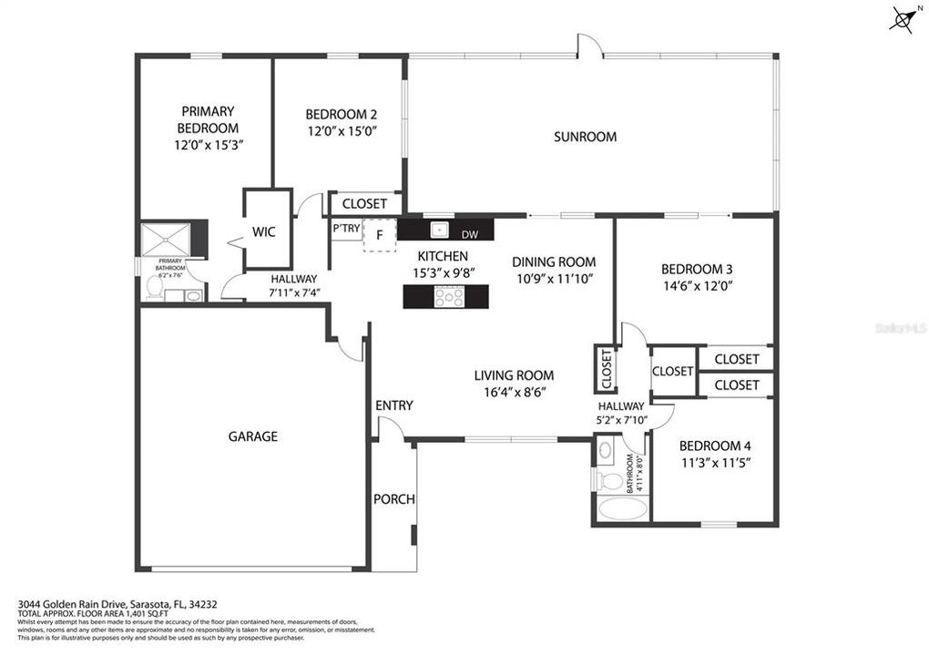 Active With Contract: $375,000 (4 beds, 2 baths, 1546 Square Feet)