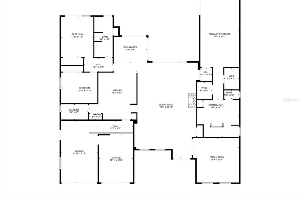 Floorplan details showing open layout, split-bedroom floorplan and spacious living areas.