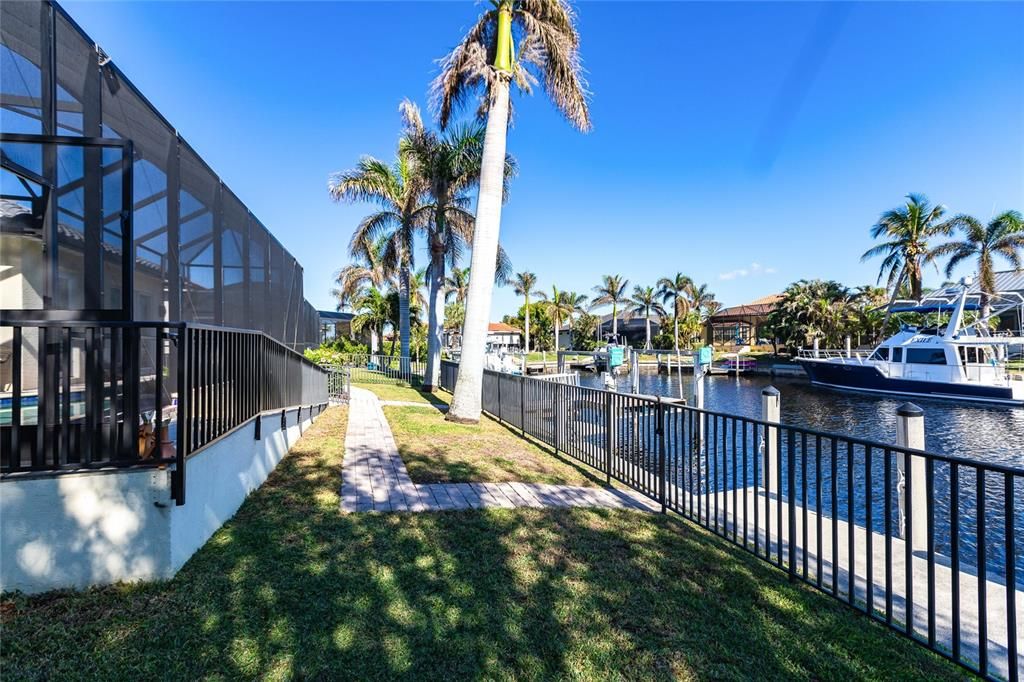 Backyard fencing, and new 2022 pool cover/cage ensures safety and privacy.