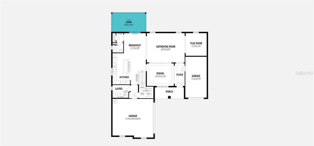 Pensacola Floorplan - First Floor