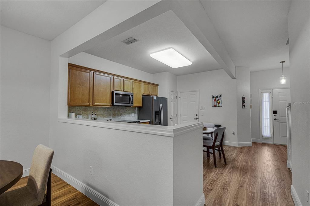 Looking towards the front door from the Dining Room