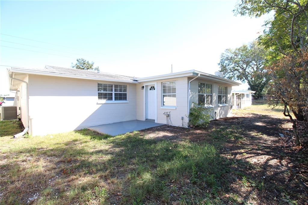 Rear Patio & Yard