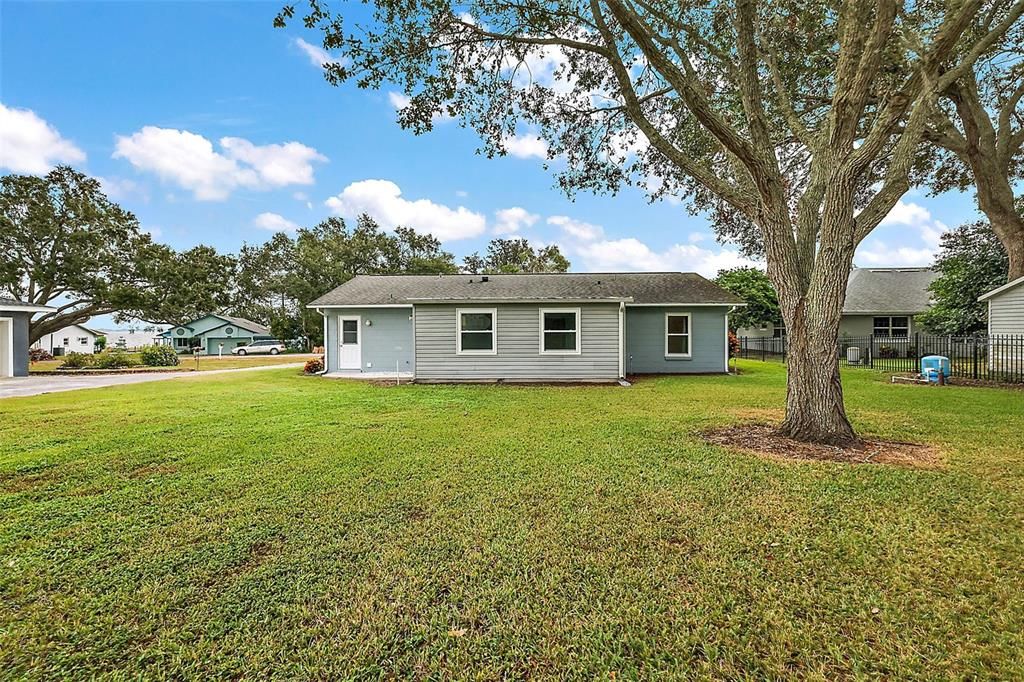 Backyard View with the Enclosed Florida Room