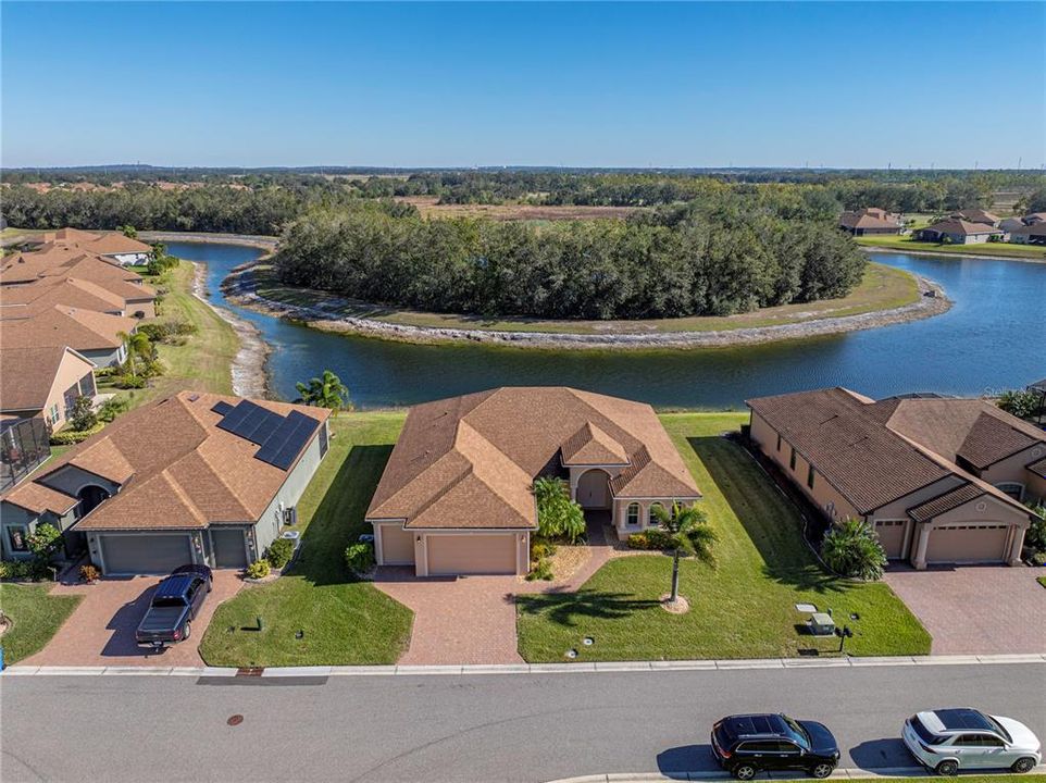 House drone view