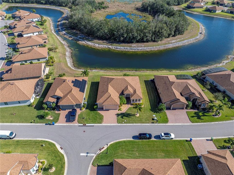 House drone view