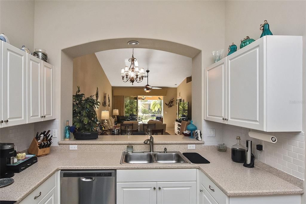 Kitchen looking to Dining Area