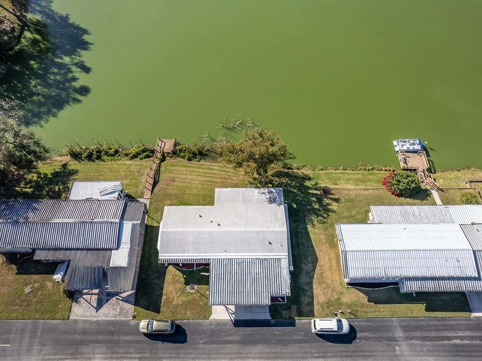 Aerial view of the home.