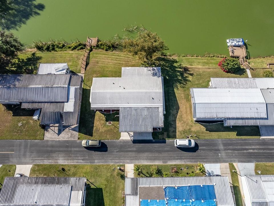 Aerial view of the home.