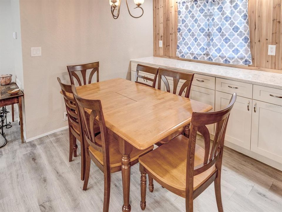 Dining room just off the living room/kitchen area.