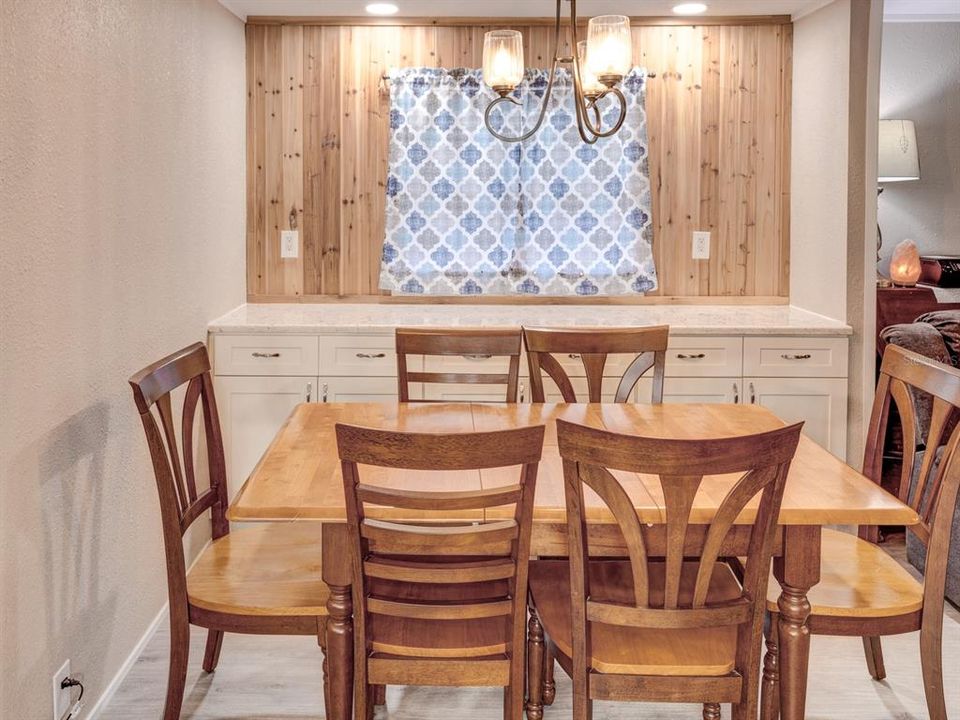 Dining room just off the living room/kitchen area.