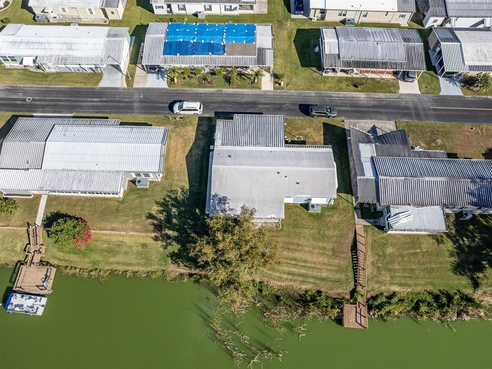 Aerial view of the home.