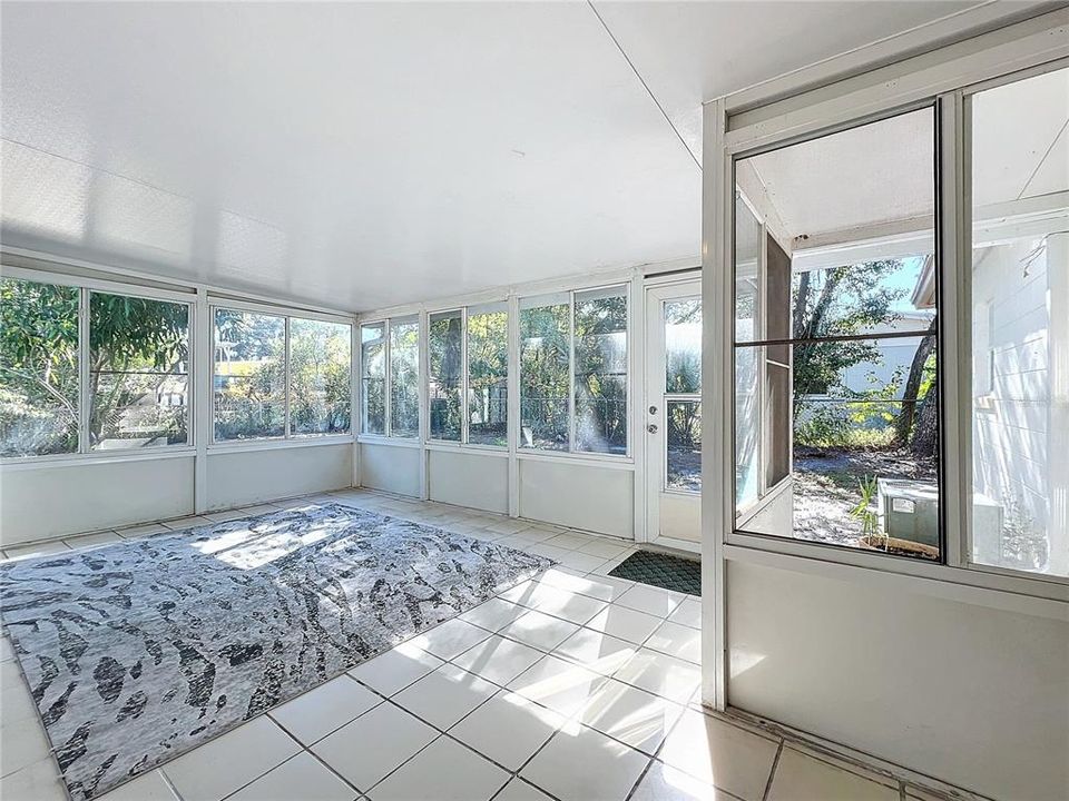 totally enclosed backyard patio