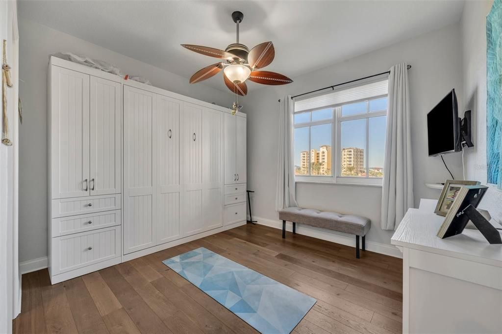 Bedroom 2 with Murphy Bed included. Walk-in closet.