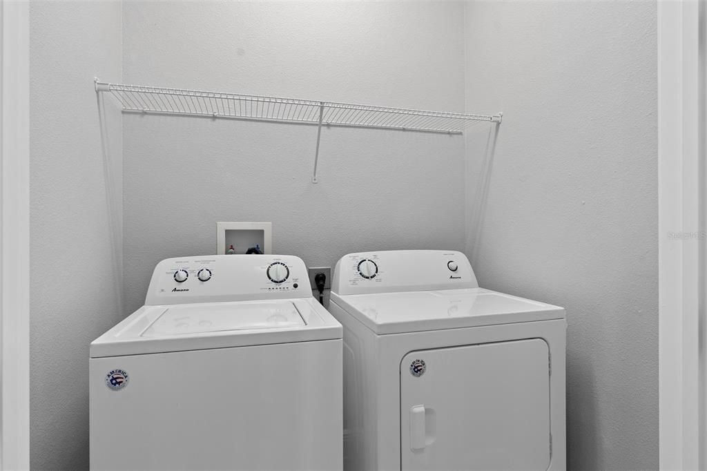 Laundry room with washer/dryer included