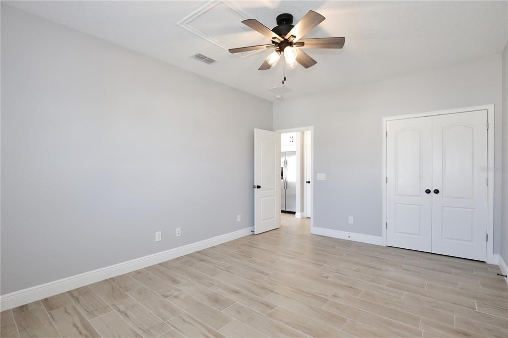 Garage apartment bedroom