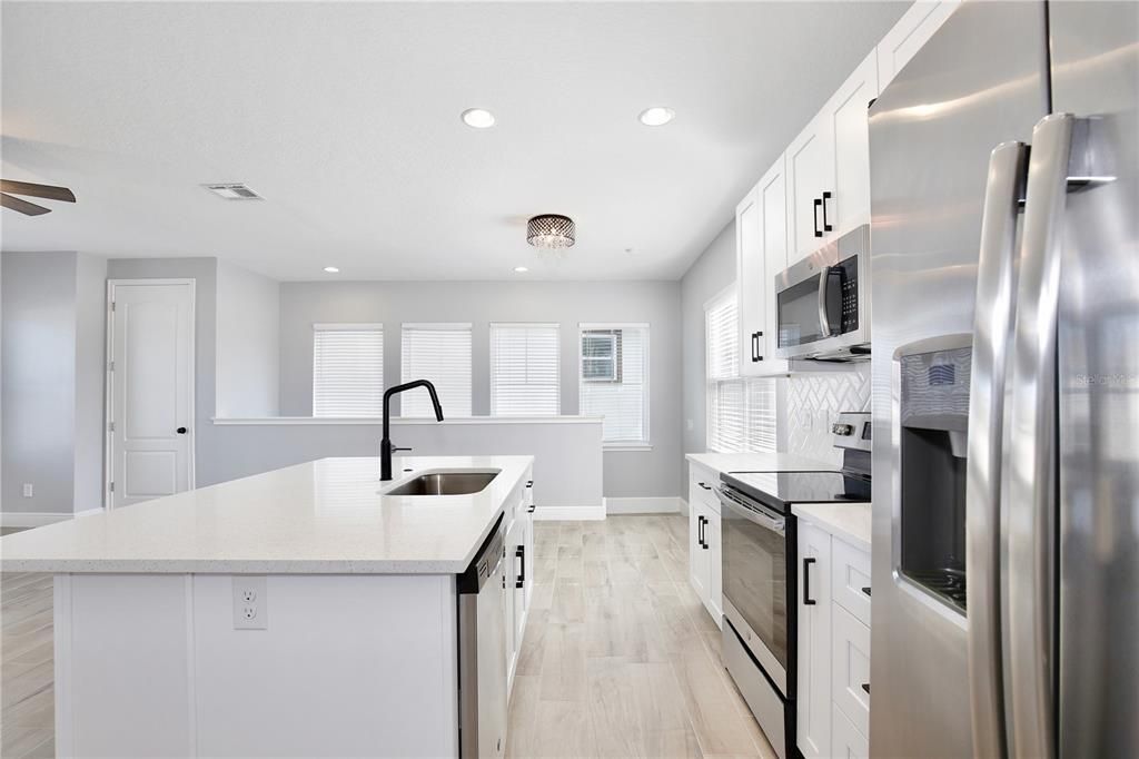 Beautifully renovated garage apartment kitchen