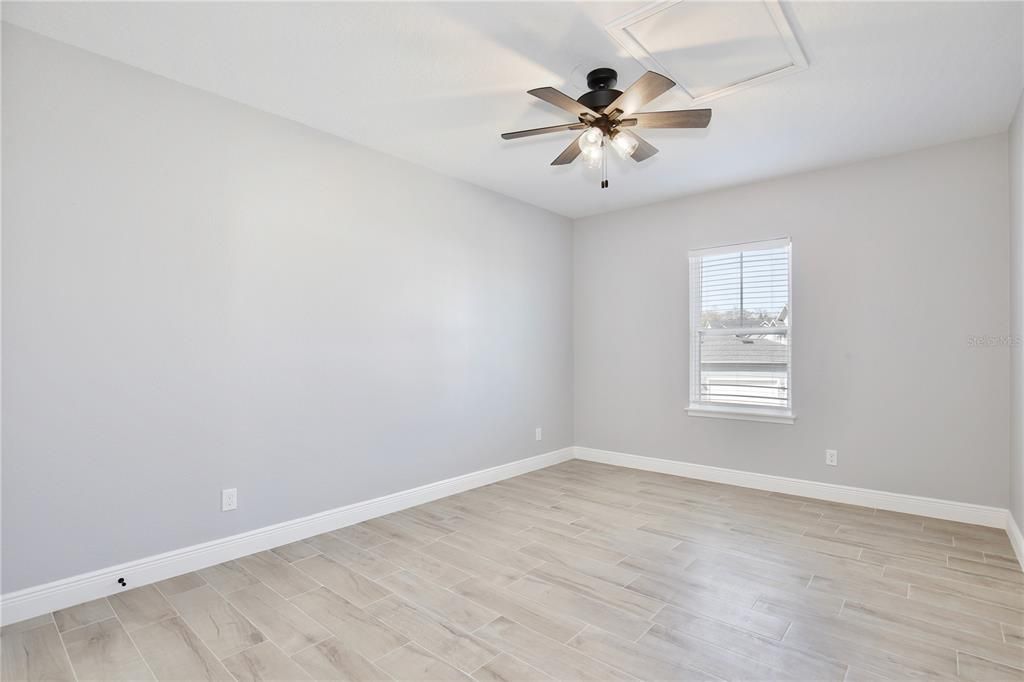 Garage apartment bedroom