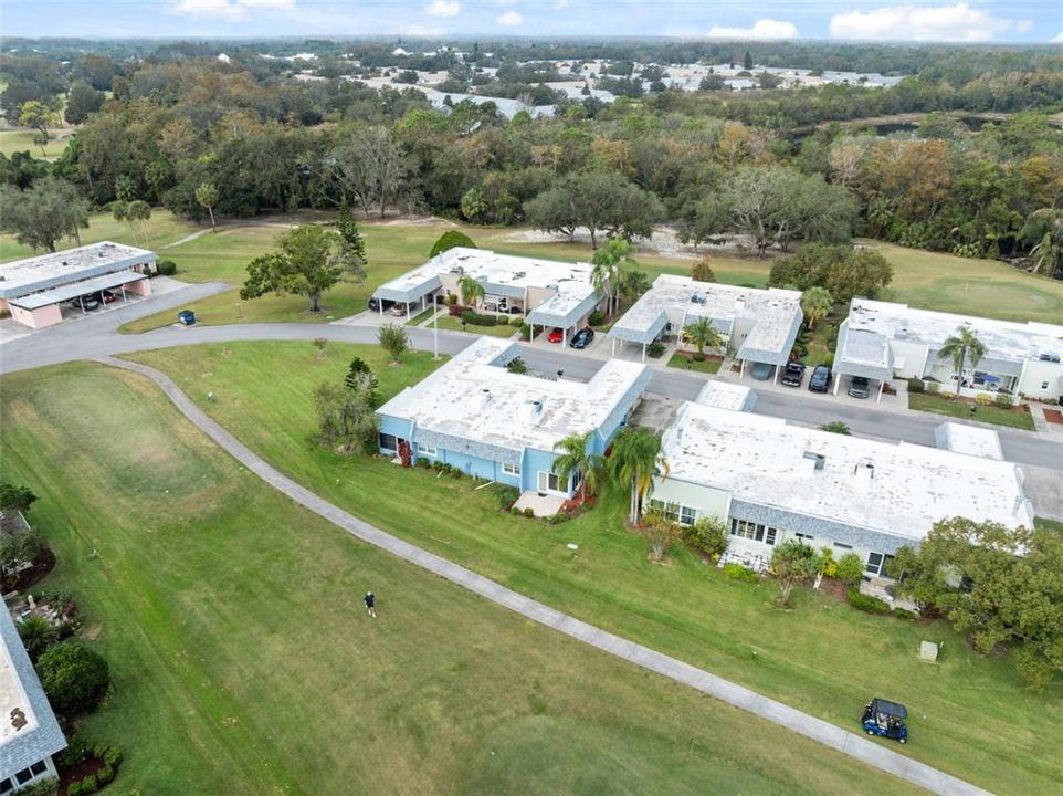 Aerial View of rear of home