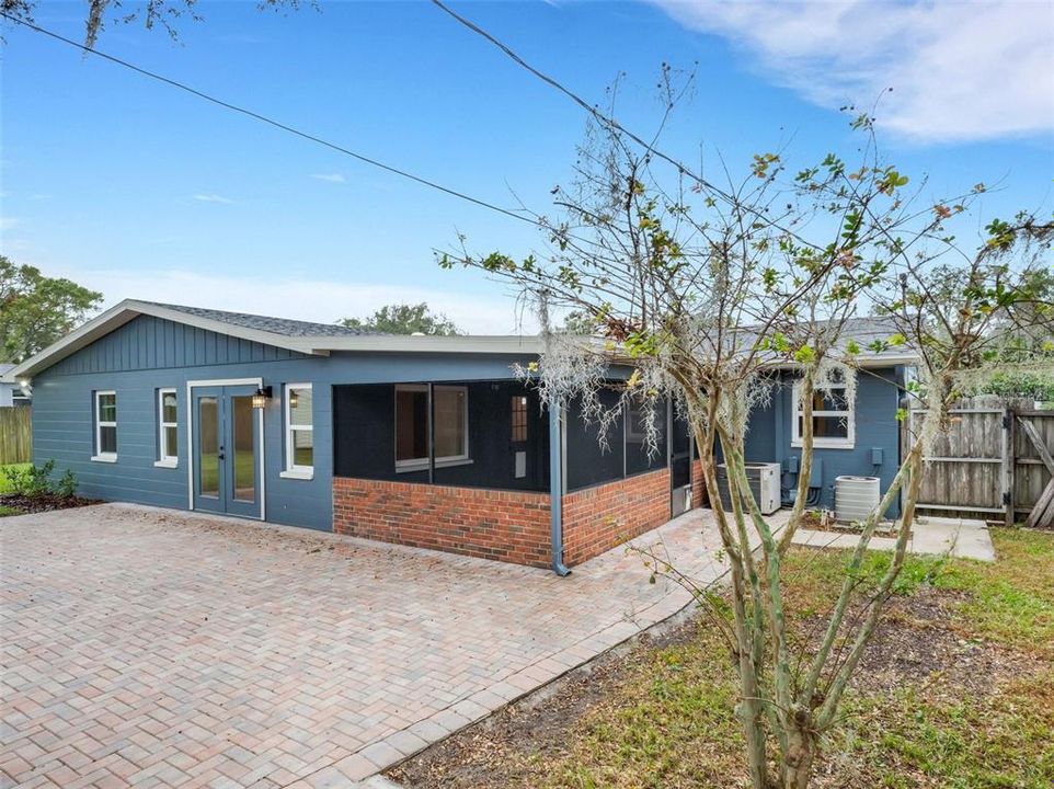 Rear of home featuring the paver patio area