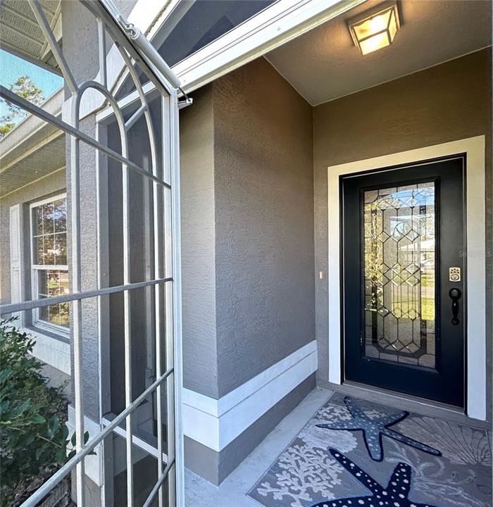 Front Entrance with screened-in porch