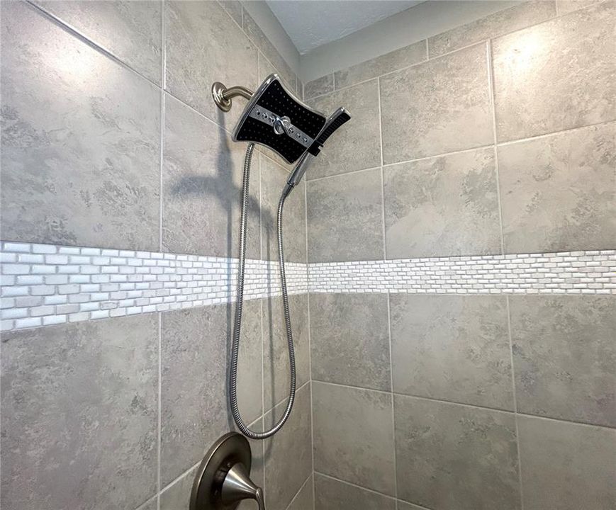 Modern walk-in shower