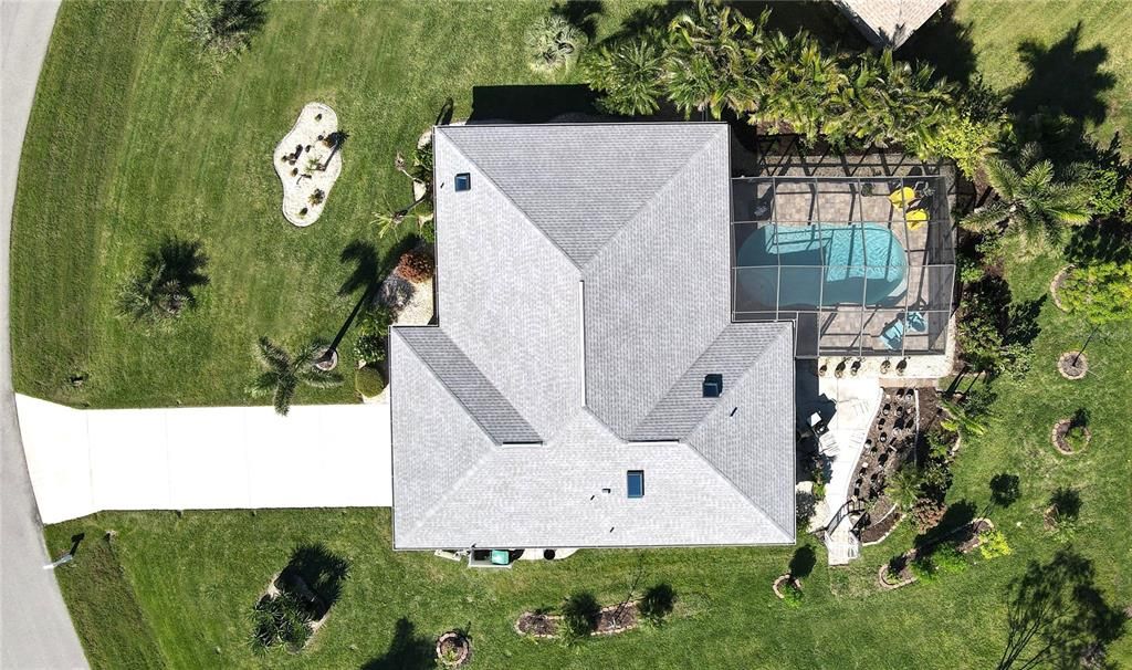 Aerial view of home