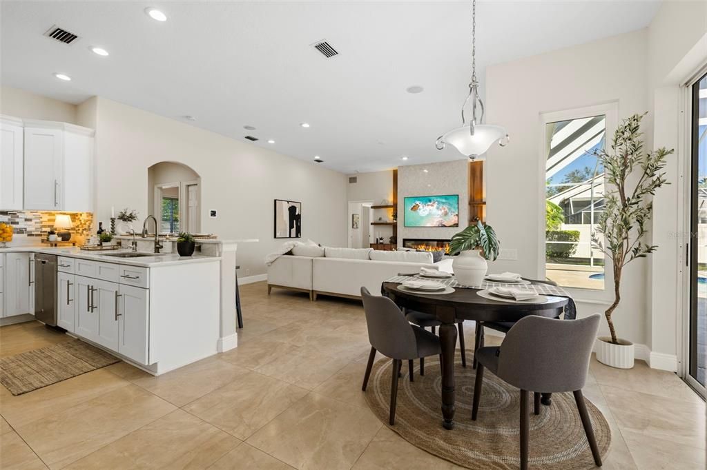 Kitchen dinette area.