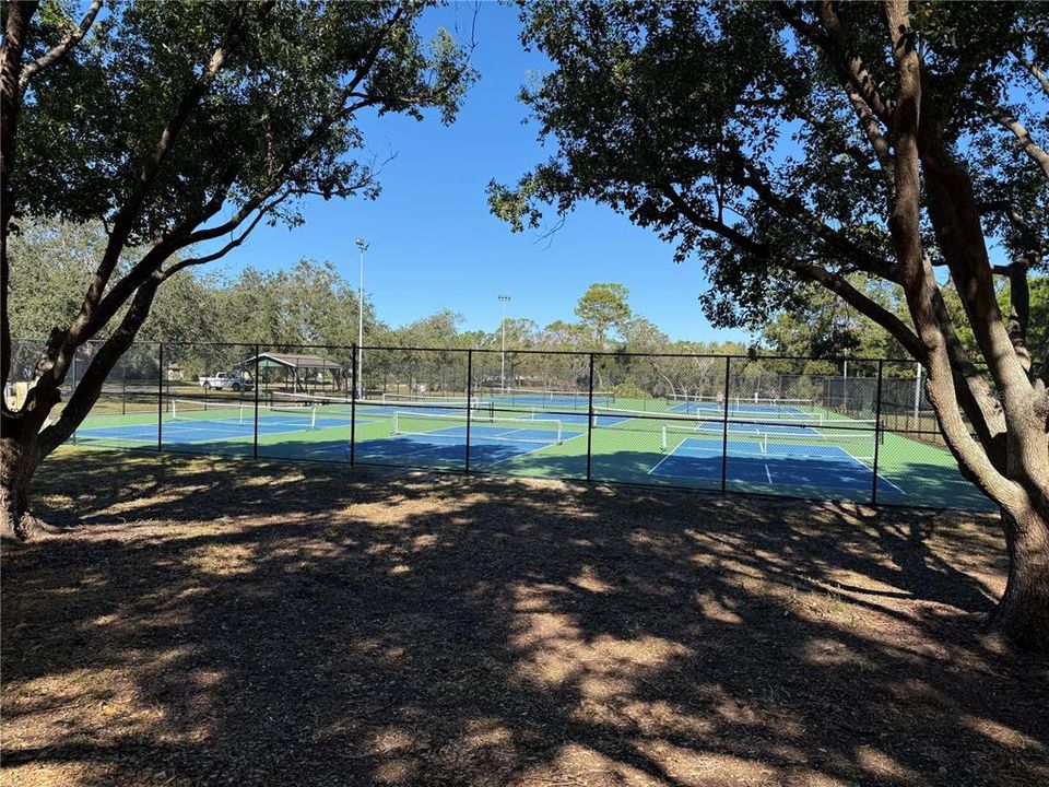 Pickle ball and tennis courts