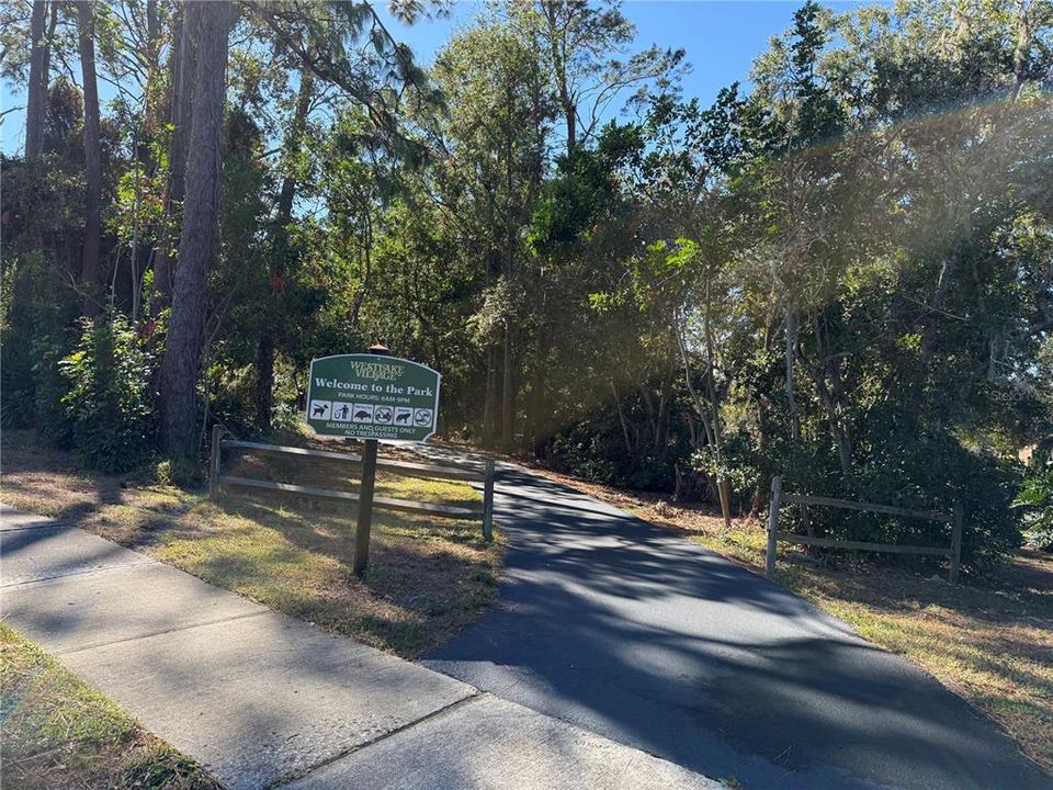 Community paved path