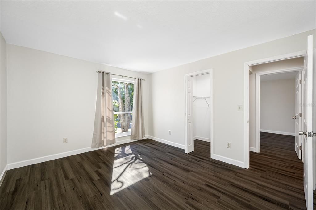 Bedroom #2 with walk-in closet