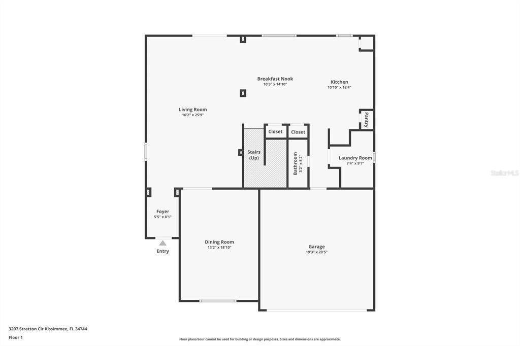 FLOORPLAN - 3207 STRATTON CIR KISSIMMEE, FL 34744